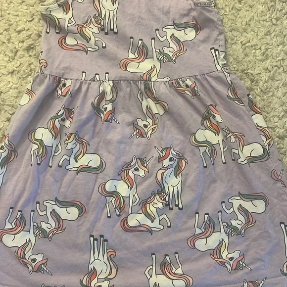 ▫️▫️H&M Unicorn Dress Size 6X/7 - Picture 2 of 2
